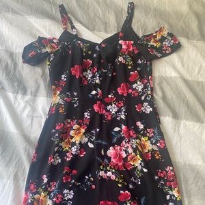 Express Black Floral Dress